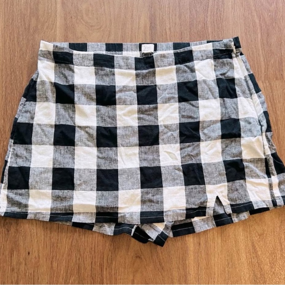 a new day Black and White Plaid Women’s Skort